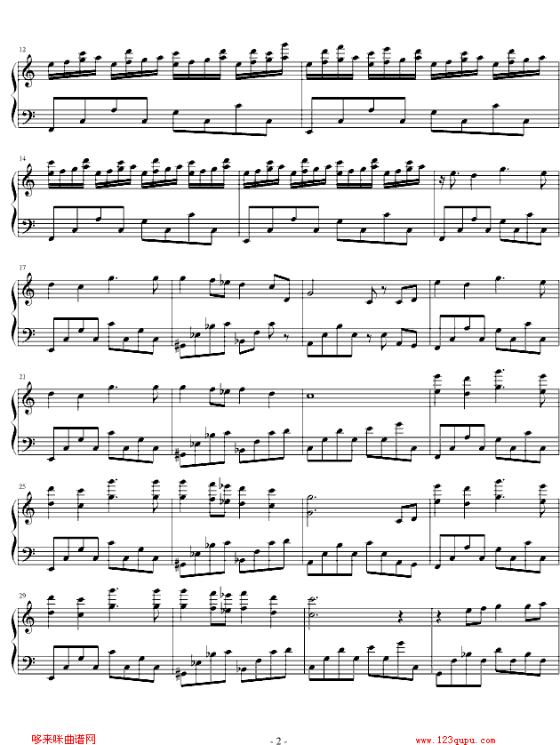 雾之都-大航海II经典插曲-游戏钢琴曲谱（图2）