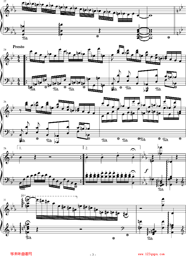鬼火-欧阳阳.钢琴曲谱（图3）