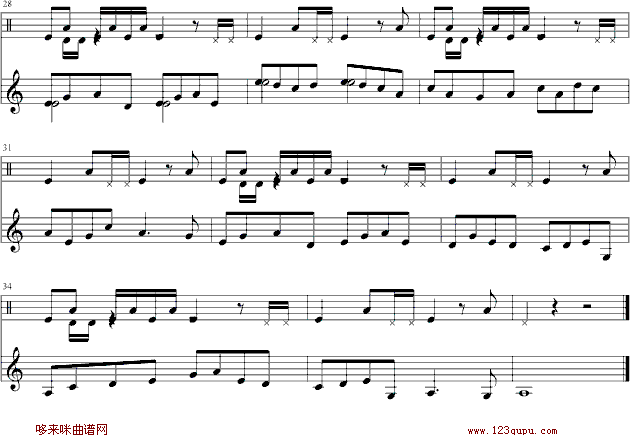 小小游戏-黑键钢琴曲谱（图3）