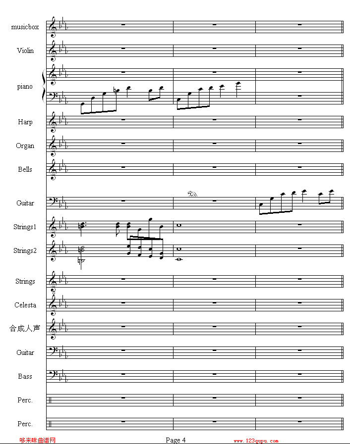 流莺的归属-哈迪钢琴曲谱（图4）