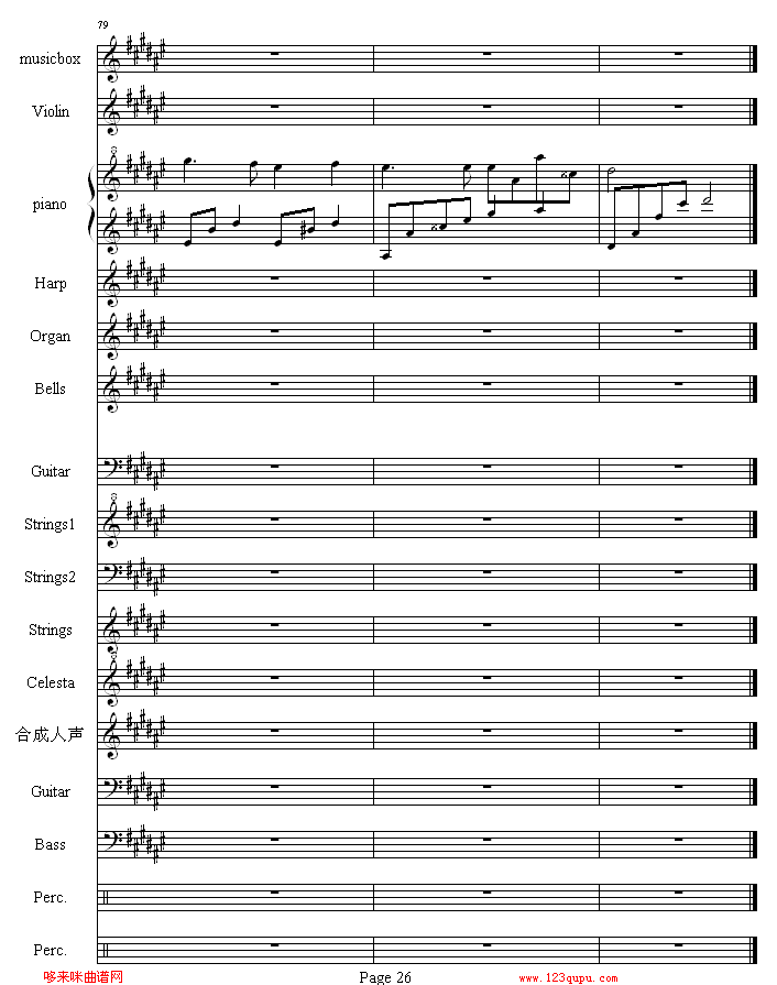 流莺的归属-哈迪钢琴曲谱（图26）