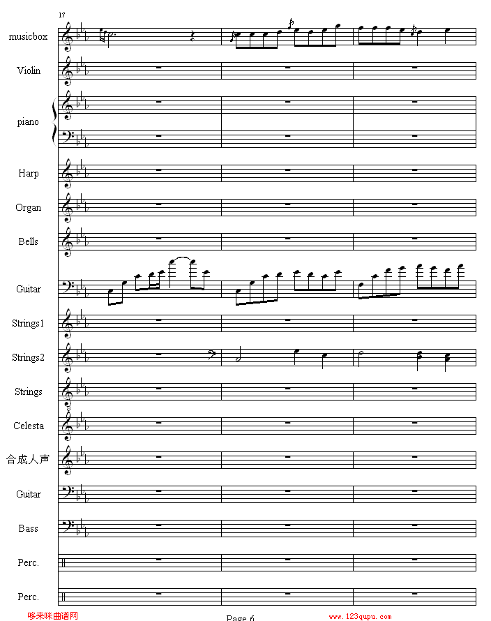 流莺的归属-哈迪钢琴曲谱（图6）