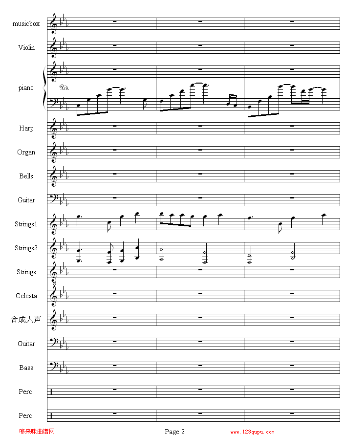 流莺的归属-哈迪钢琴曲谱（图2）