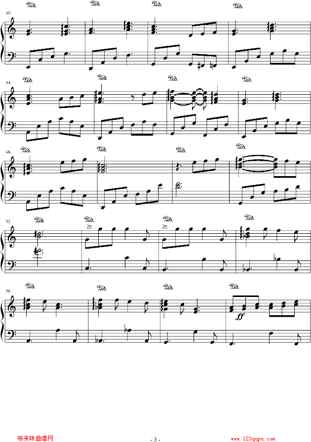 brightest-“神”里的插曲-影视钢琴曲谱（图3）