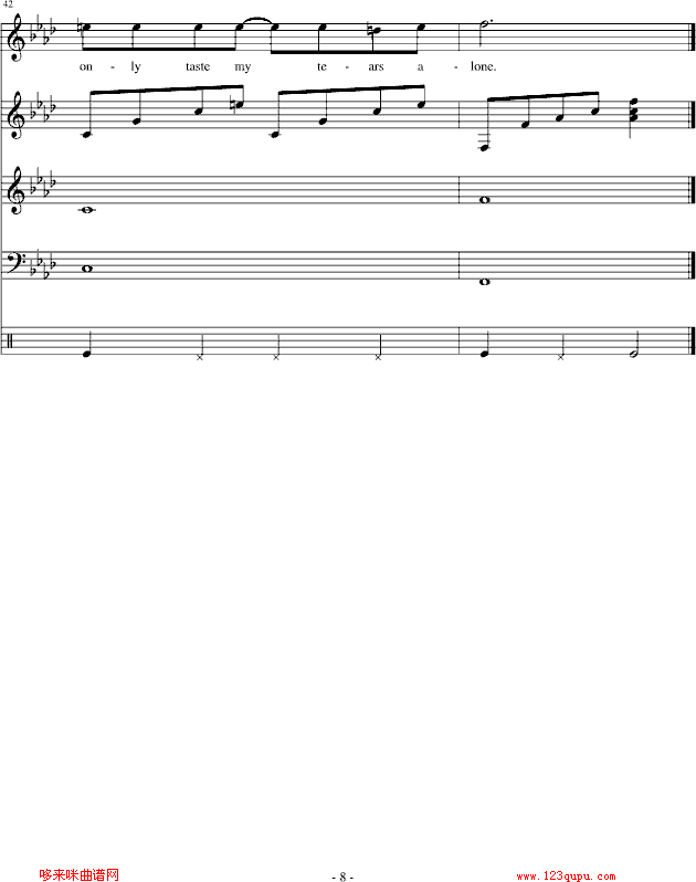 Everytime-琴辉钢琴曲谱（图8）