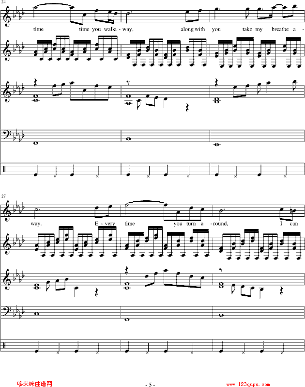 Everytime-琴辉钢琴曲谱（图5）
