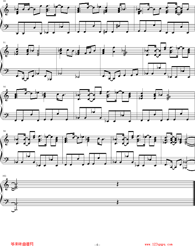 世上唯一的花-女子十二乐坊钢琴曲谱（图6）