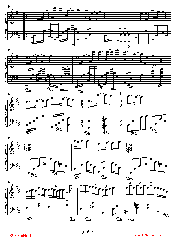 LYDIA-无限-飞儿乐团钢琴曲谱（图4）