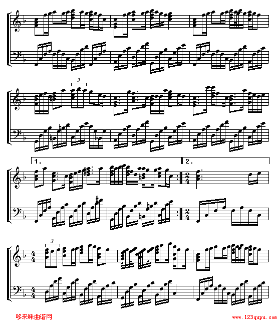 大浪漫主义-Twins钢琴曲谱（图2）