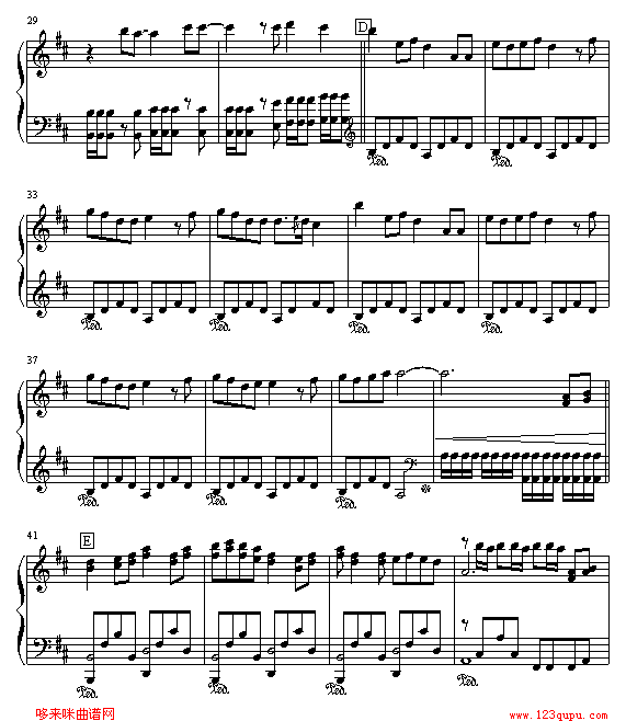 Super Star-S.H.E钢琴曲谱（图3）