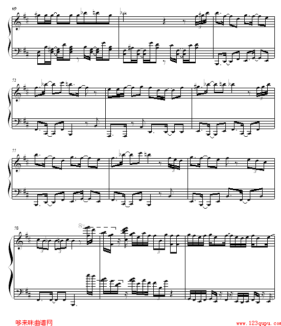 森巴皇后-Twins钢琴曲谱（图5）