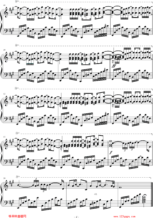 紫藤花-S.H.E钢琴曲谱（图4）