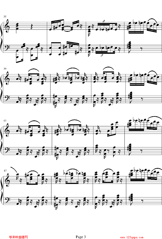致爱丽丝-新版-其他侠名钢琴曲谱（图3）
