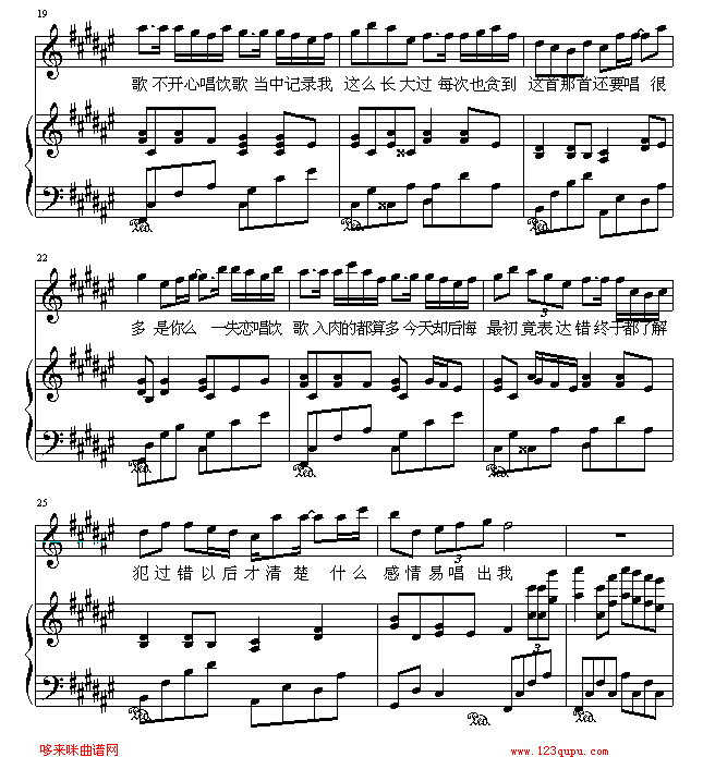 饮歌-Twins钢琴曲谱（图3）