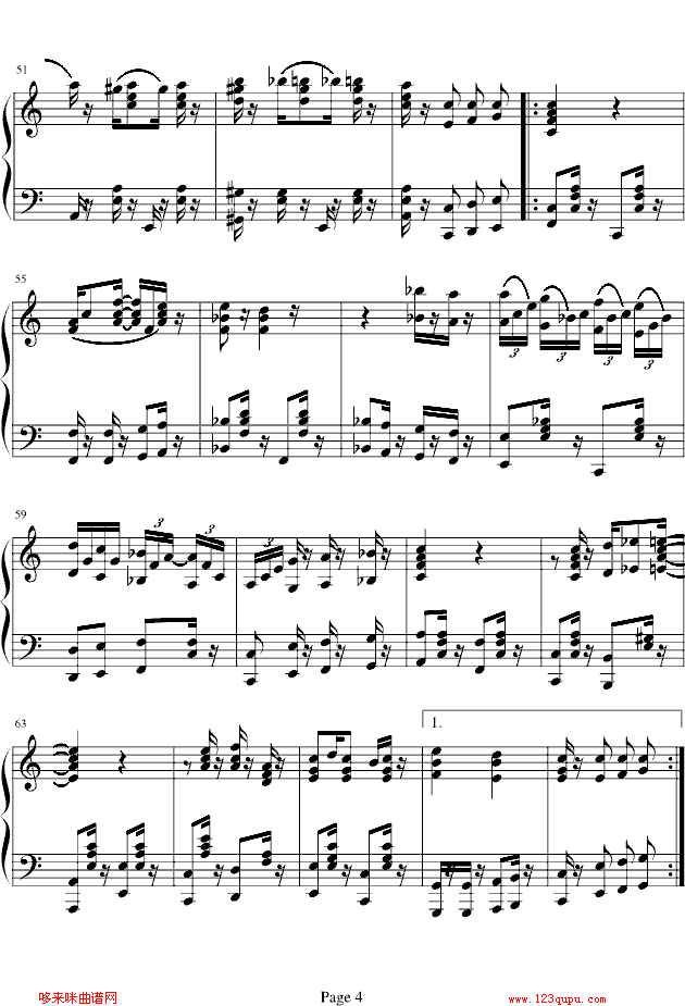 致爱丽丝-新版-其他侠名钢琴曲谱（图4）