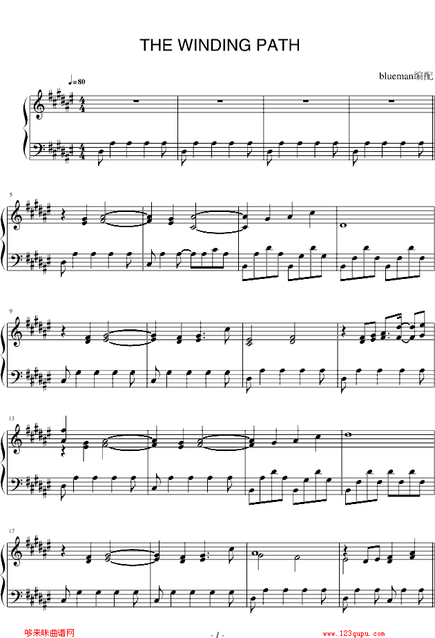 The Winding Path-Kevin Kern钢琴曲谱（图1）