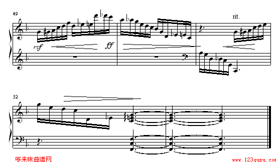 僵尸新娘钢琴曲谱（图5）