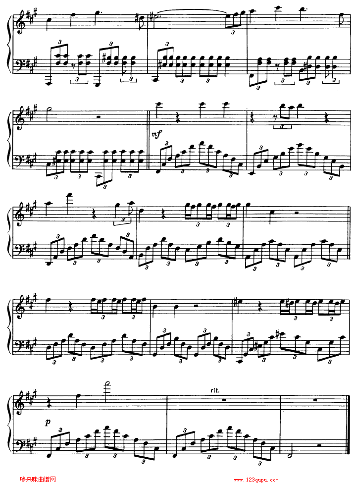 Chi mai-电影《Maddalena》主题曲钢琴曲谱（图3）
