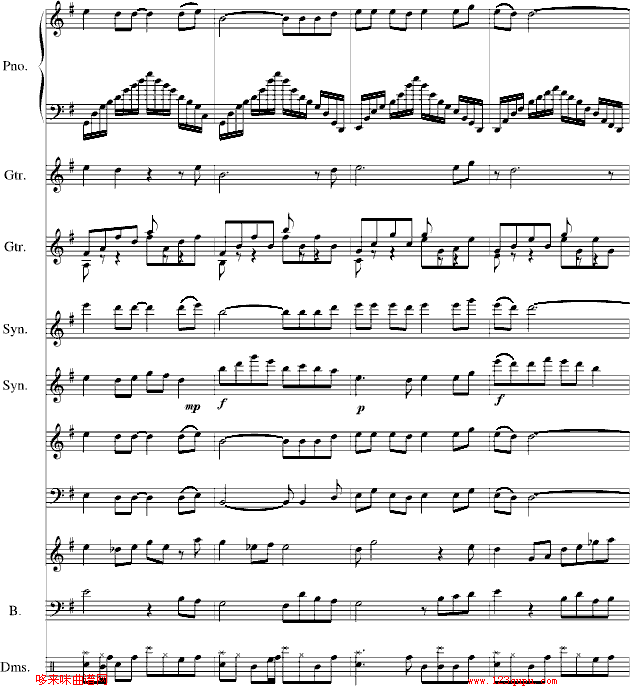 我爱飞扬-佰会钢琴曲谱（图20）