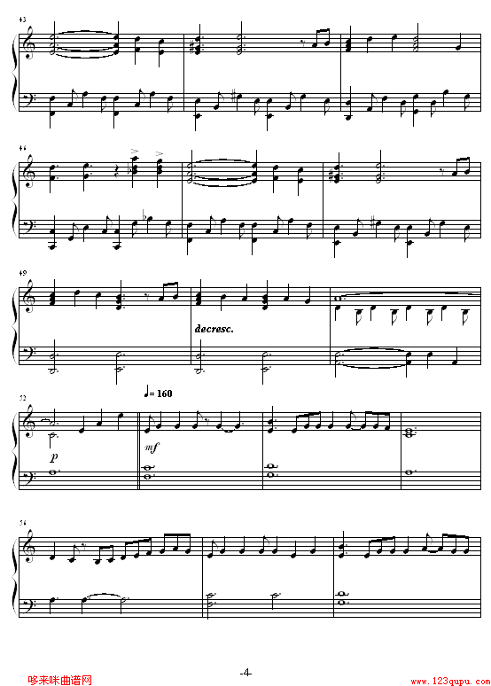 冰莲-韩剧《宫》配乐-韩日剧钢琴曲谱（图4）