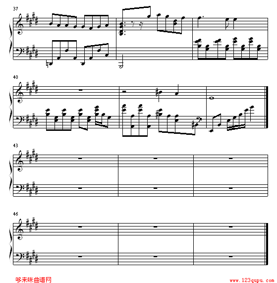 melodies of lifes-最终幻想钢琴曲谱（图4）