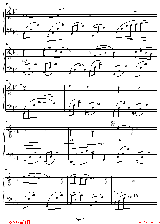 song from a secret garden-神秘园钢琴曲谱（图2）