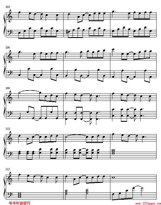 猫的报恩钢琴曲谱（图8）