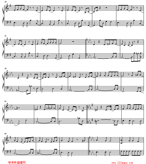 my will-犬夜叉钢琴曲谱（图2）