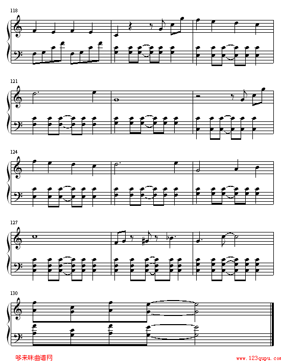 猫的报恩钢琴曲谱（图9）