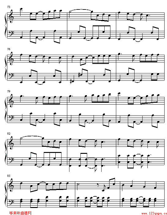 猫的报恩钢琴曲谱（图6）