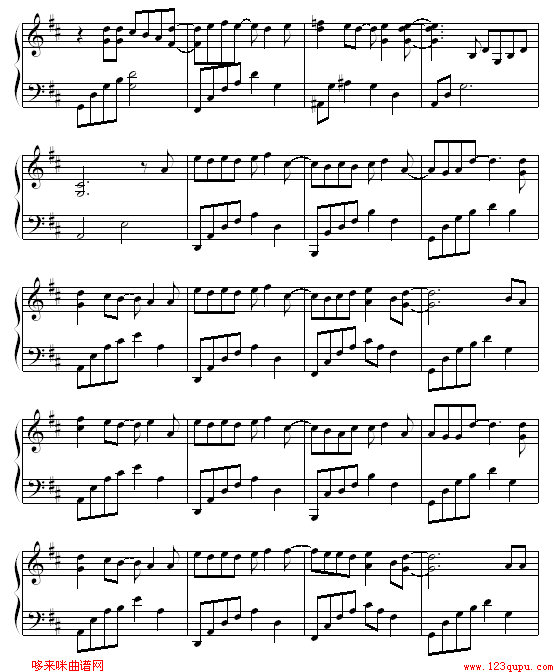 真爱-王子变青蛙片尾曲钢琴曲谱（图2）