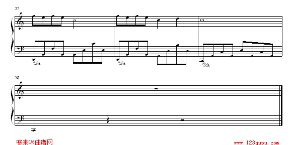 风云钢琴曲谱（图3）