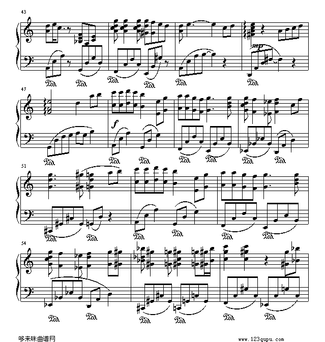 千与千寻片首曲-千与千寻钢琴曲谱（图4）