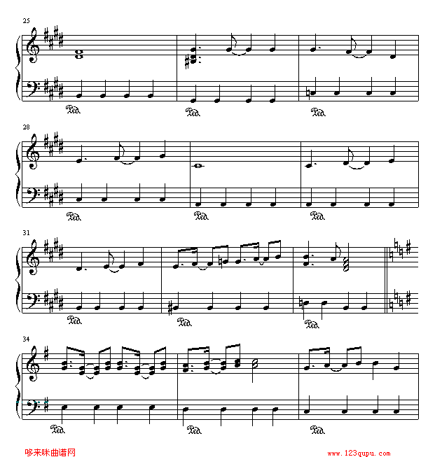 律动的旋律-《高达W》主题曲-游戏钢琴曲谱（图4）