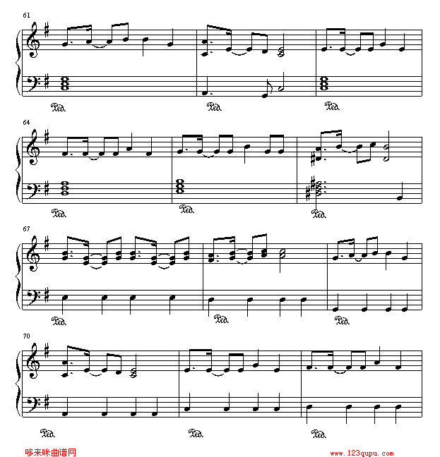 律动的旋律-《高达W》主题曲-游戏钢琴曲谱（图6）
