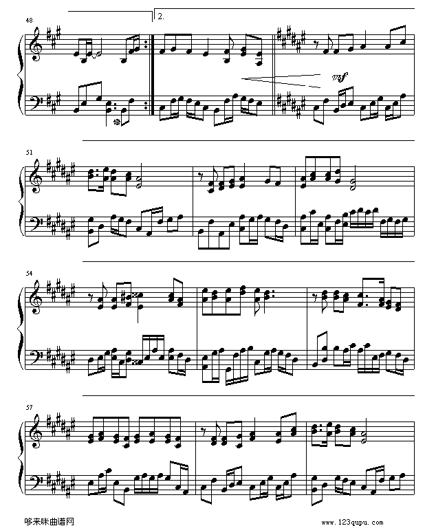 逍遥叹-爱尔兰咖啡版-仙剑奇侠传钢琴曲谱（图5）