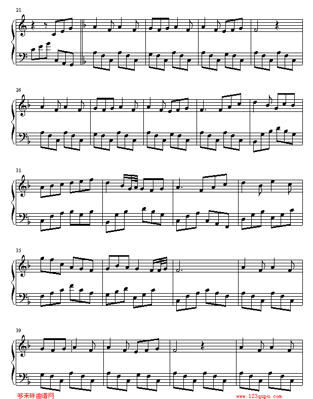 荆棘鸟-美国电影《荆棘鸟》主题曲钢琴曲谱（图2）