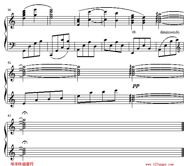 简.爱钢琴曲谱（图3）
