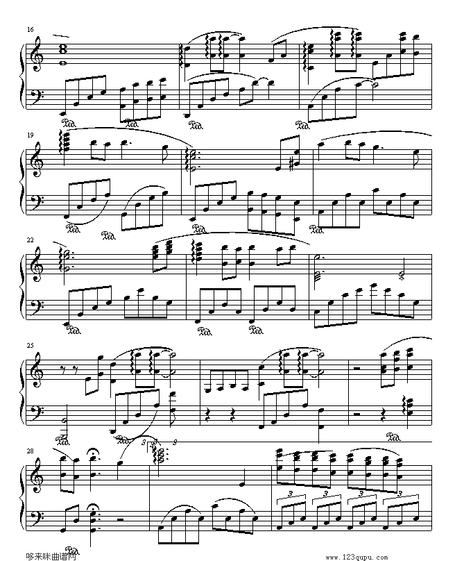 蝶恋-仙剑主题曲-无限版-仙剑奇侠传钢琴曲谱（图2）