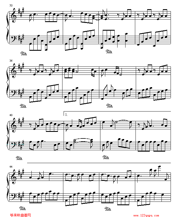 六月的雨-仙剑奇侠传-爱尔兰咖啡钢琴曲谱（图3）