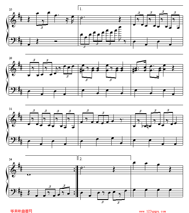 小叮当主题曲钢琴曲谱（图3）