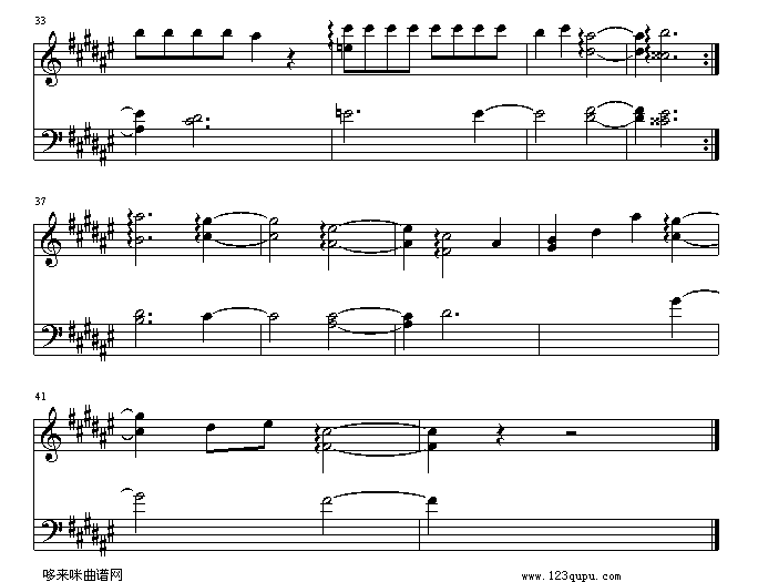 超级玛莉-熟睡篇-超级玛莉钢琴曲谱（图3）