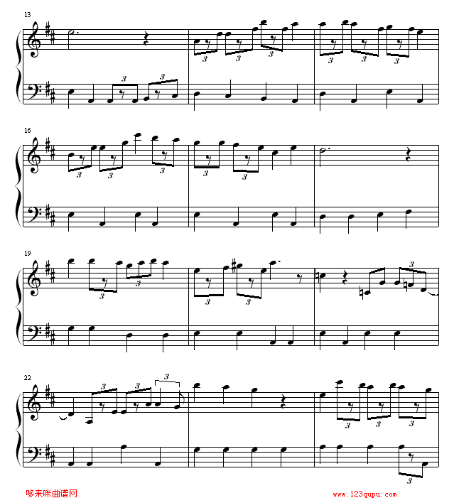 小叮当主题曲钢琴曲谱（图2）