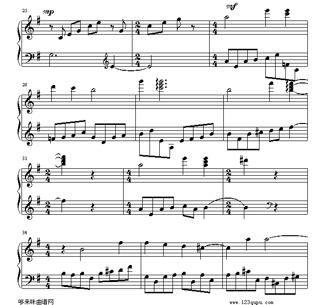 太空战士10开场曲-最终幻想10钢琴曲谱（图3）
