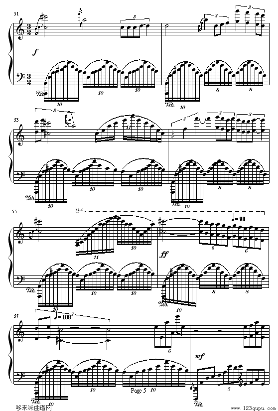 MINAMI-悠长假期钢琴曲谱（图5）