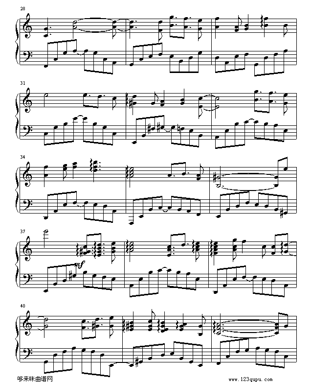 守候-游戏《新绝代双骄3》主题曲钢琴曲谱（图3）