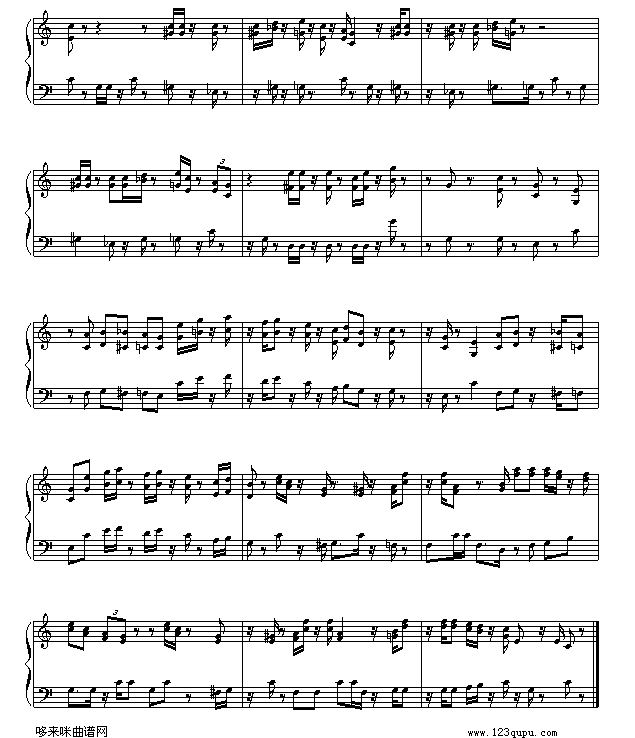 超级玛莉-超级玛莉钢琴曲谱（图2）