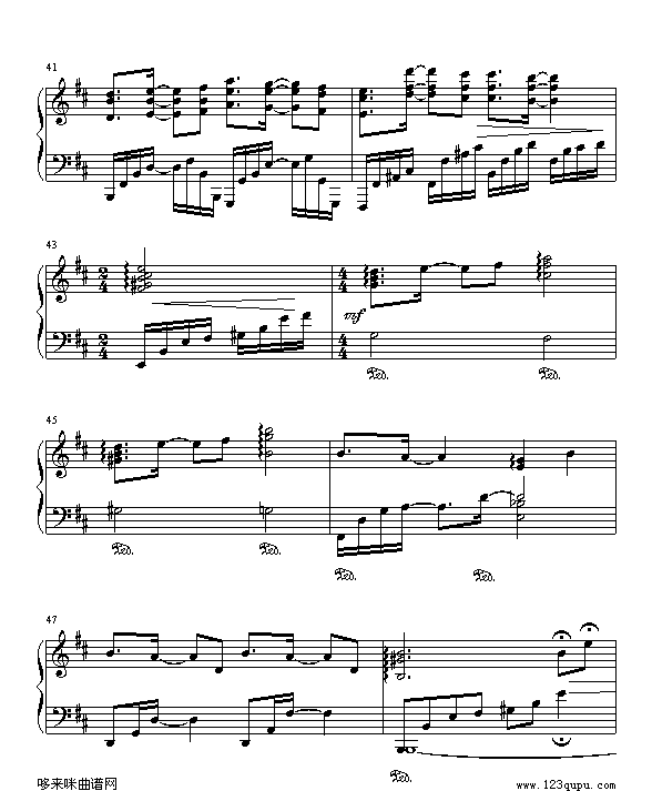 lydia-飞儿乐团钢琴曲谱（图6）