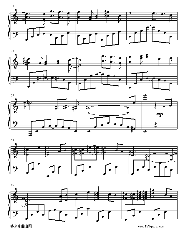 守候-游戏《新绝代双骄3》主题曲钢琴曲谱（图2）