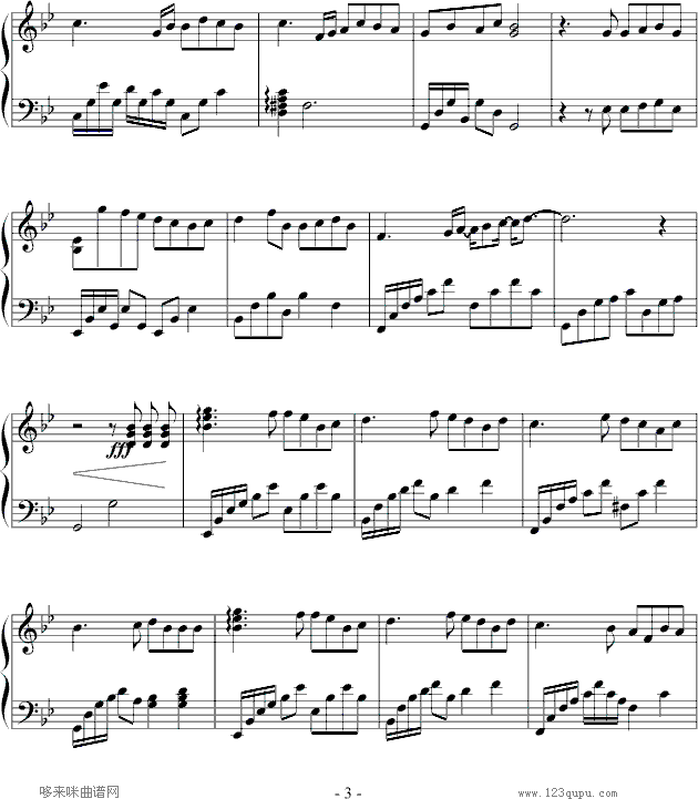 原来-恋香-影视钢琴曲谱（图3）